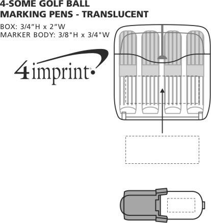 golf ball markings. 4-Some Golf Ball Marking Pens - Translucent (Item No. 7925-T) from only $1.75 ready to be imprinted by 4imprint Promotional Products