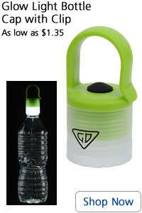 Glow Light Bottle Cap with Clip