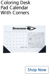 Coloring Desk Pad Calendar With Corners