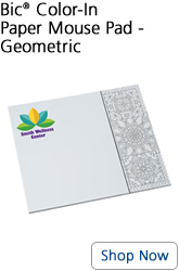 Bic(R) Color-In Paper Mouse Pad - Geometric