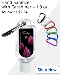 Hand Sanitizer with Carabiner – 1.9 oz.