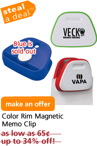 Color Rim Magnetic Memo Clip