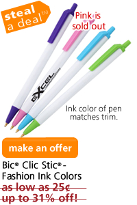BIC Clic Stic-Fashion Ink Colors