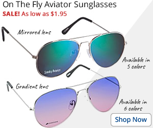 On The Fly Aviator Sunglasses